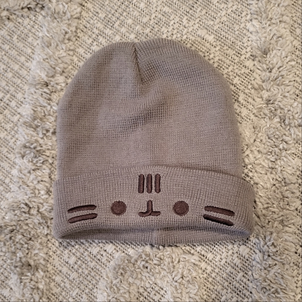 Pusheen knit winter hat cap
